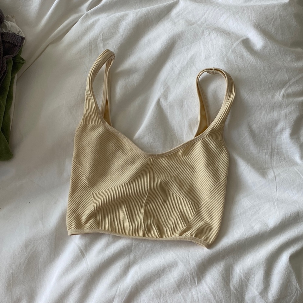 Cream Urban Outfitters crop top
